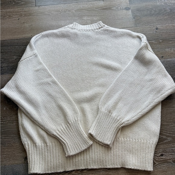 Babaa Cream Knit Sweater One Size - Picture 3 of 4